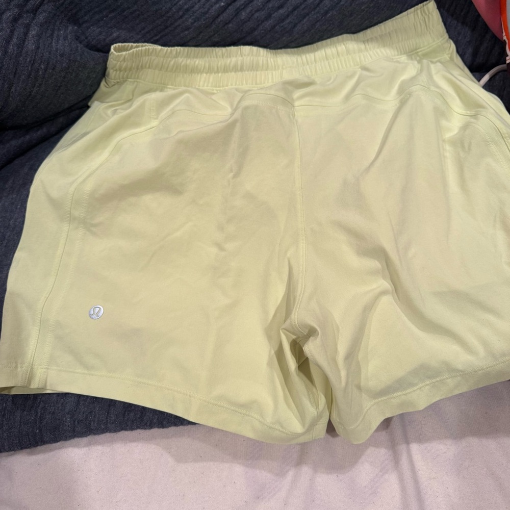 lululemon athletica Women's Light Yellow Shorts